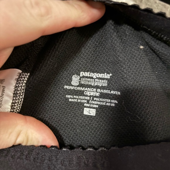 Black capilene Patagonia Baselayer - Picture 3 of 3